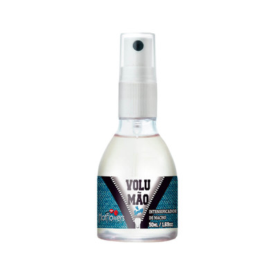 Provocador de Ereção Masculino a Base de Ginseng com Extrato de Damiana - Hot Flowers Volumão Spray - 50ml