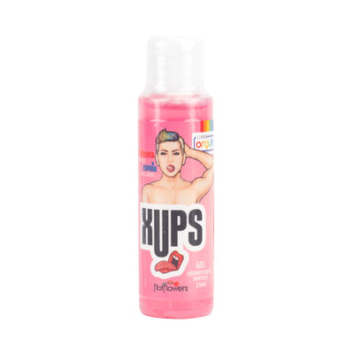 Gel Térmico para Sexo Oral no Sabor Chiclete de Hortelã com Dupla Sensação - Hot Flowers Xups | 35ml