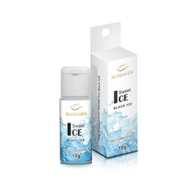 In Heaven Sweet Ice Black Ice - Gel Corporal Comestível com Efeito que Esfria - 10 g