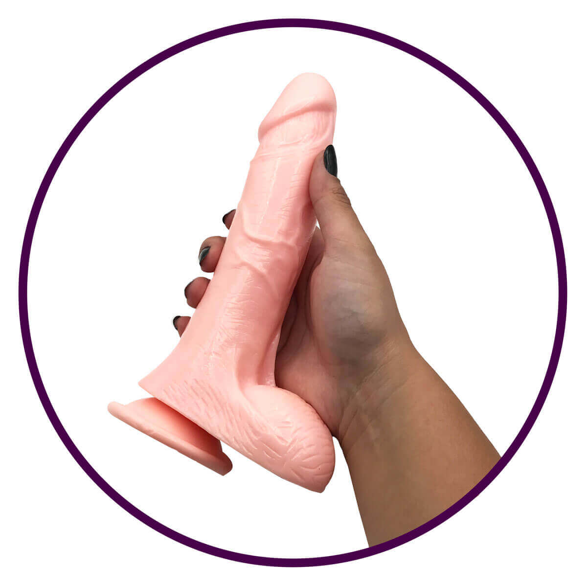 Inflatable Realistic Cock - Pênis Inflável em PVC com Escroto e Ventosa - 19,5 x 4 cm - 2