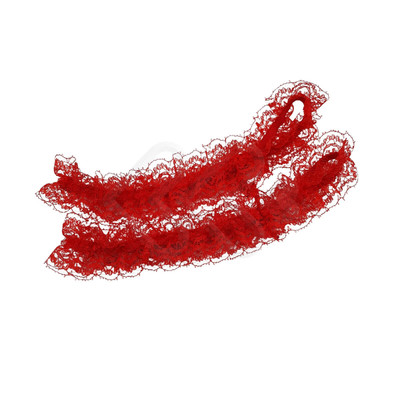 Foto 5 do produto Cinta Liga Vermelha em Renda Guipir com Persex e Calcinha Fio Dental em Tule Transparente - InNamorata Love Items | Tamanho Único