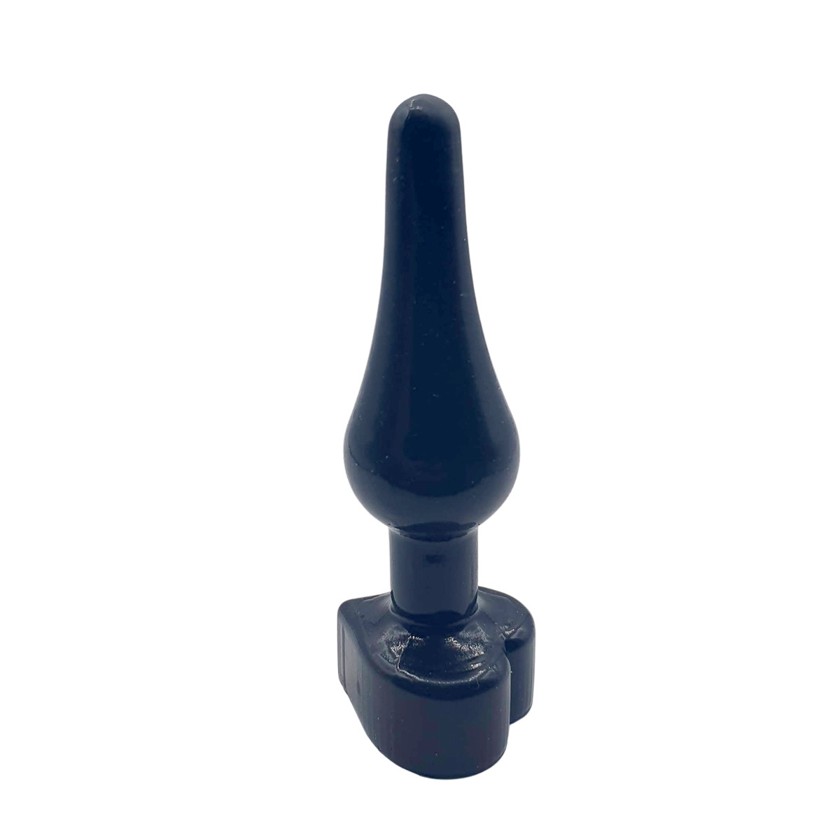 Plug Anal Cônico com Base Achatada no Formato de Coração - InNamorata Love Items N°01 | 8,6 x 2,8 cm | Cor: Preto - 3
