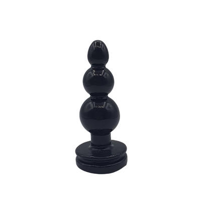 Foto 2 do produto Plug Anal Escalonado com 3 Esferas de Tamanhos Gradativos e Detalhe de Joia na Base - InNamorata Love Items Plug Bool Especial | 9,3 x 3,5 cm
