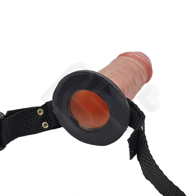 Foto 5 do produto Capa Peniana Oca em Silicone com Preenchimento na Ponta e Cinta Ajustável - InNamorata N°151 | 13,2 x 4,8 cm | Disponível em 2 Cores