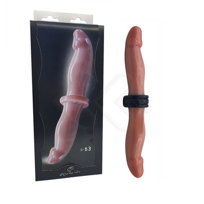 Prótese Peniana Dupla Levemente Curvada - InNamorata Royal N° 63 | 15,3 x 4,2 cm