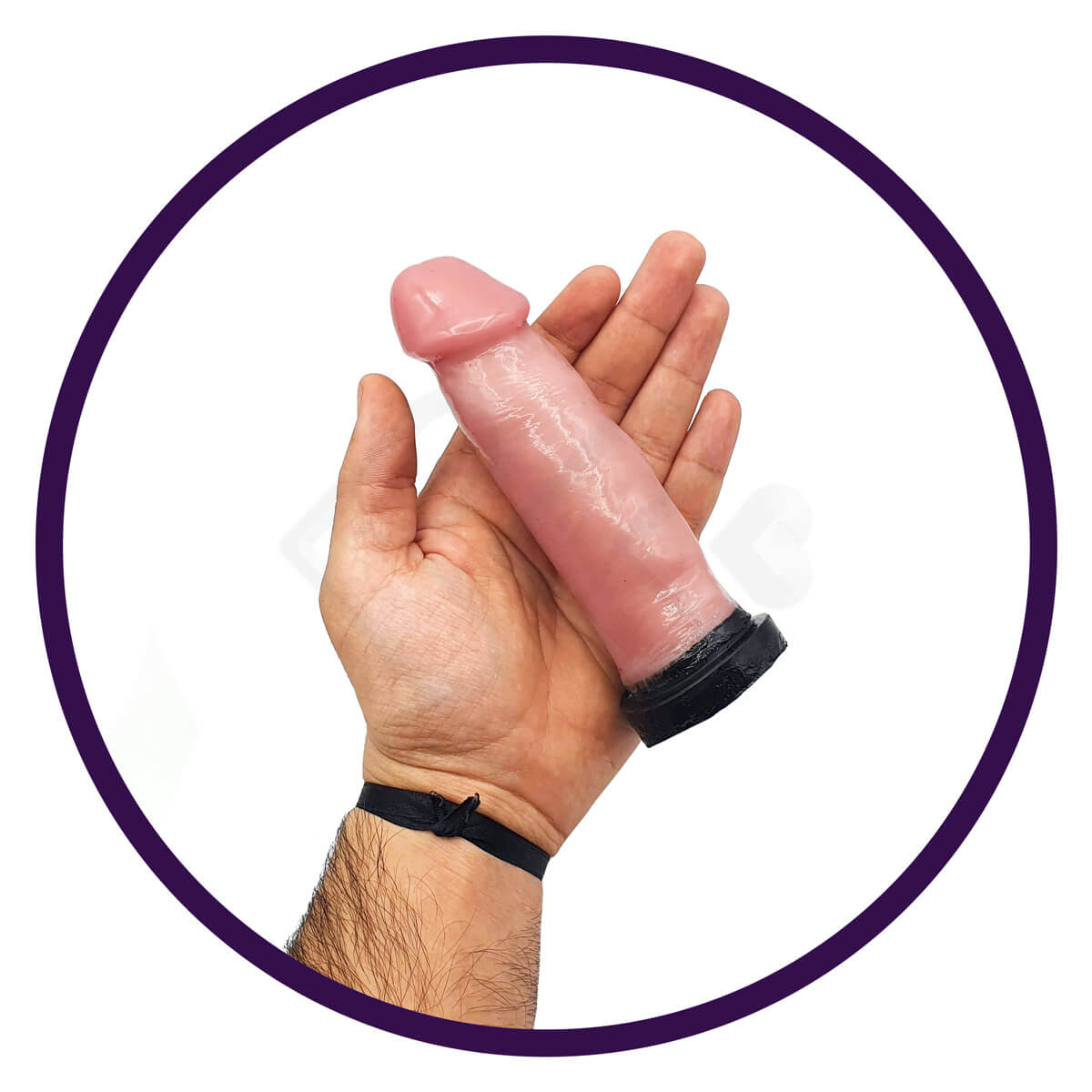 Prótese Peniana Realística com Glande Definida, Corpo Flexível e Base Achatada - InNamorata Royal N°02 | 13,2 x 3,3 cm - 4