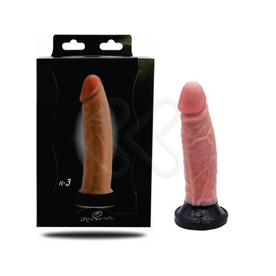 Prótese Peniana Realística com Glande Definida, Veias Salientes e Base Achatada - InNamorata Royal N°03 | 12,6 x 3,5 cm