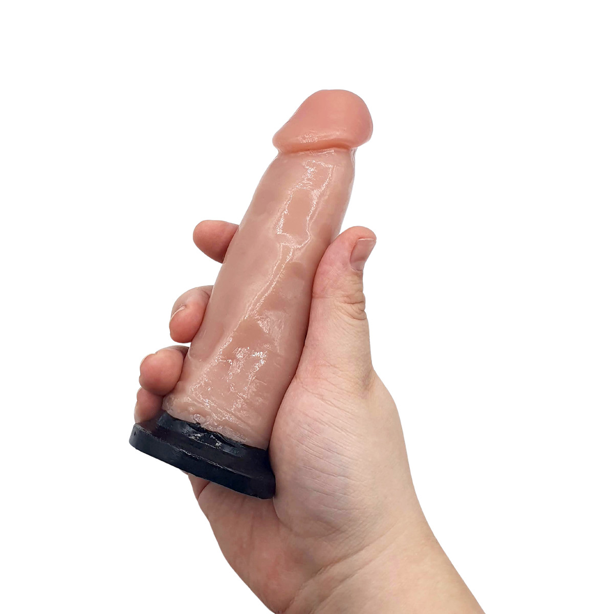 Prótese Peniana Realística com Glande Definida, Corpo Flexível e Base Achatada - InNamorata Royal N°07 | 14 x 3,8 cm - 3