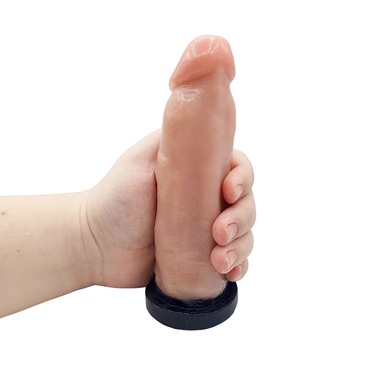 Prótese Peniana Realista com Glande Definida, Corpo Liso e Base Achatada - InNamorata Royal N°08 | 15 x 4,3 cm - 3