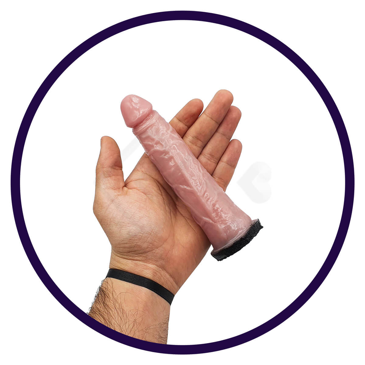 Prótese Peniana Realística com Base Achatada - InNamorata Royal N°09 - 15,2 x 3,1 cm - 4