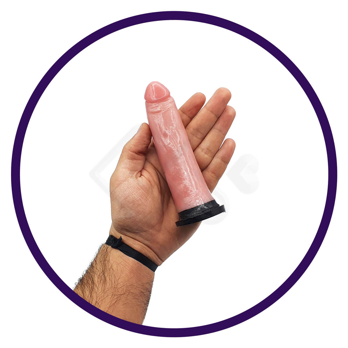 Prótese Peniana Realística com Corpo Liso e Base Achatada - InNamorata Royal N°10 - 12,5 x 3 cm - 4