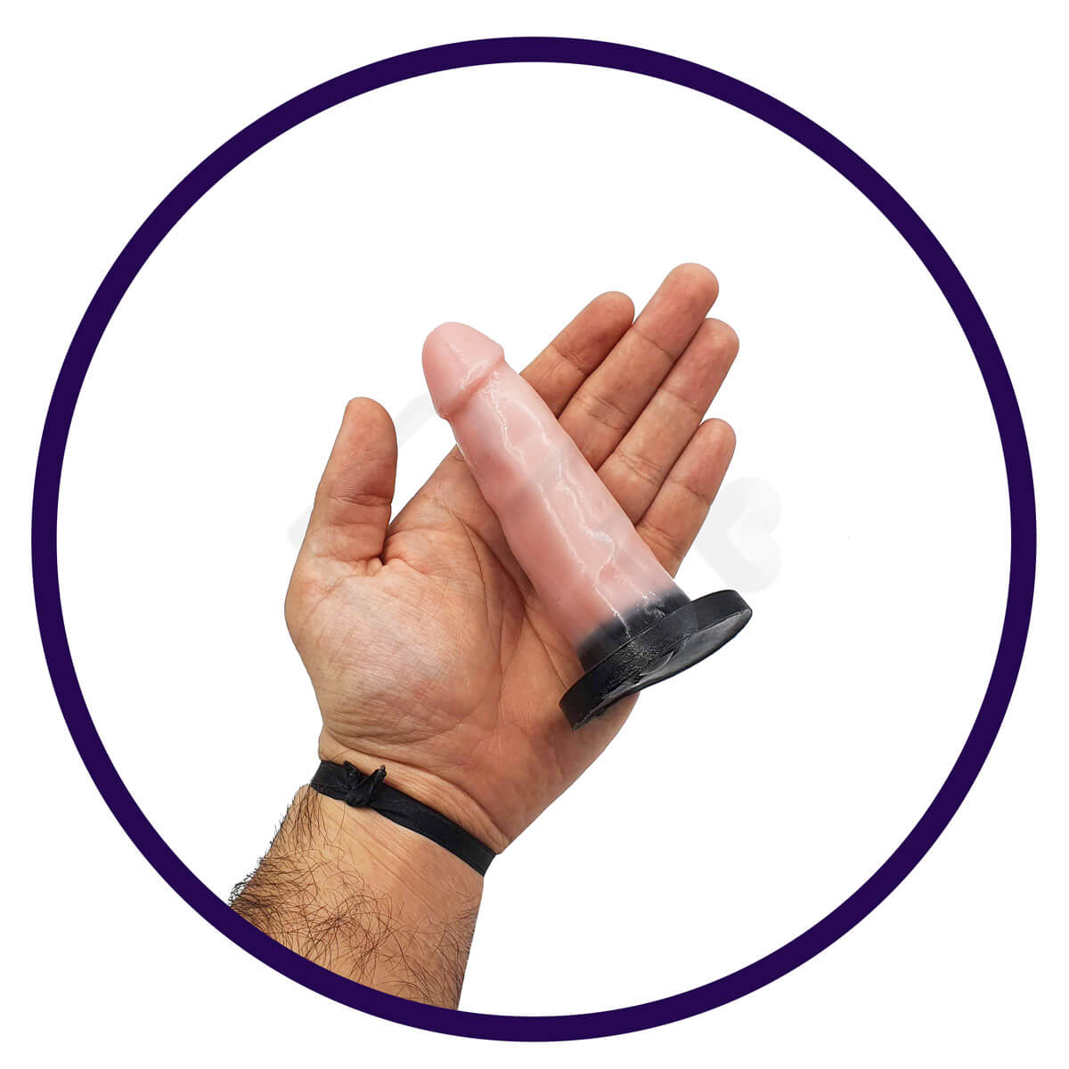 Prótese Peniana Realística com Glande Definida e Base Achatada - InNamorata Royal N°11 | 10,6 x 3,1 cm - 4