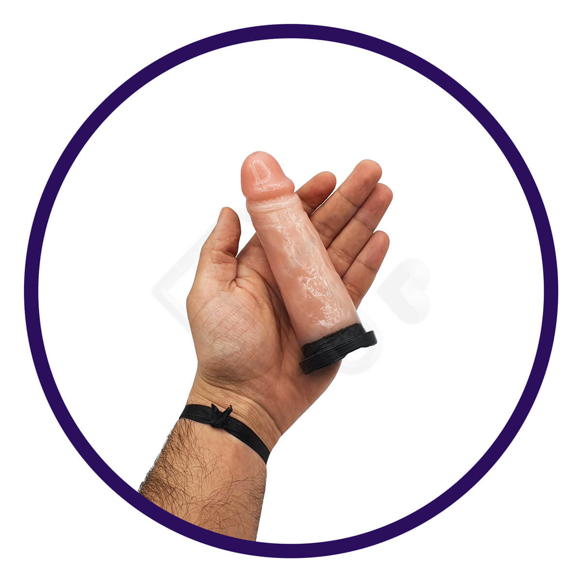 Prótese Peniana Realística em Silicone com Glande Definida e Base Achatada - InNamorata Royal Nº13 - 12,5 x 3,5 cm - 4