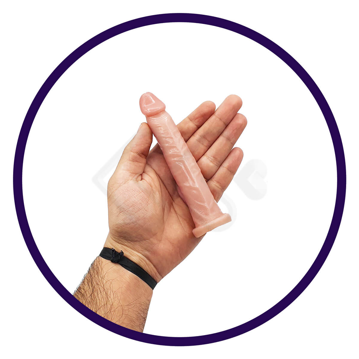 Prótese Peniana com Glande Definida, Leves texturas de Veias e Base Achatada - InNamorata Royal N°15 - 12,7 x 2,3 cm - 4