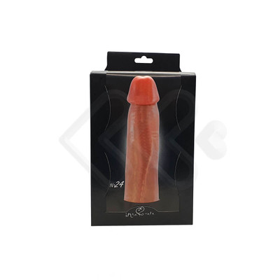 Foto 2 do produto Prótese Peniana Realística em PVC  com Base Achatada, Glande Definida e Leves Texturas Veias - Innamorata Royal N°24 - 17 x 4,4 cm