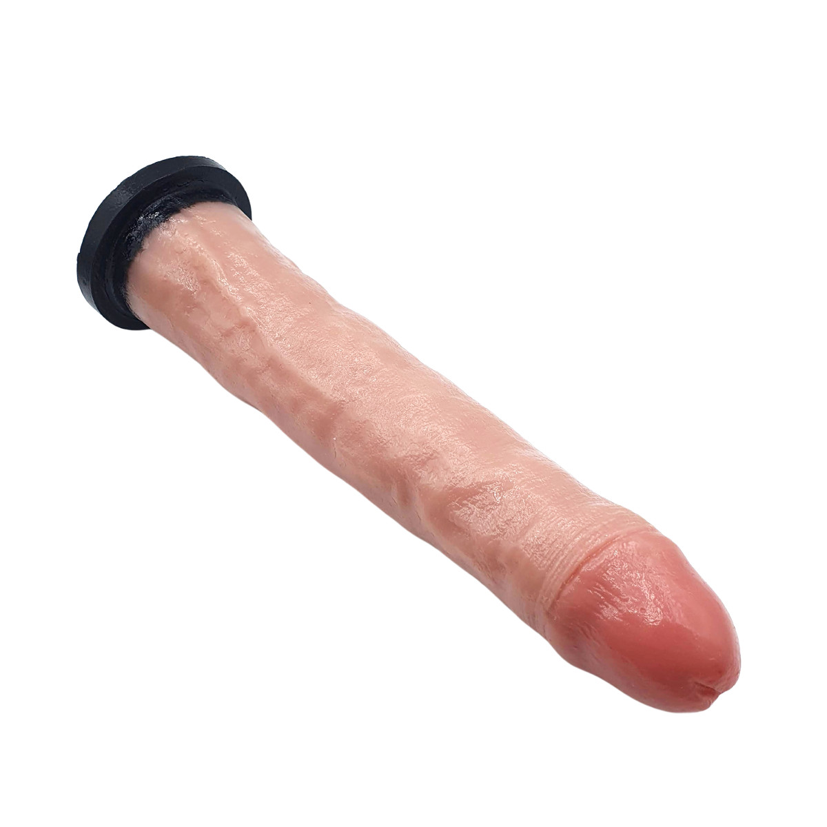 Prótese em PVC com Formato de Pênis Avantajado, Glande Definida e Base Achatada - InNamorata Royal N°35 | 24 x 5,2 cm - 2