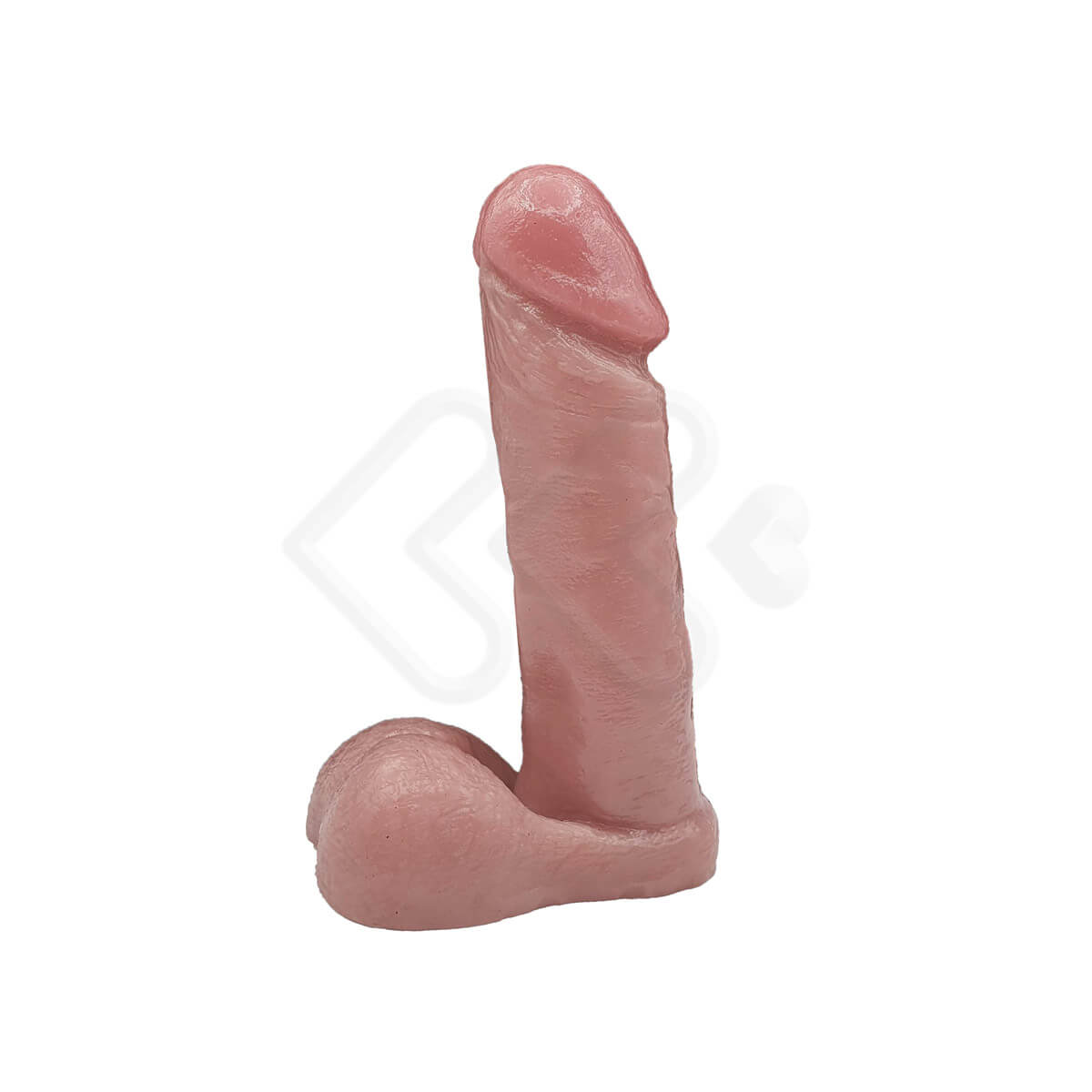 Prótese Peniana Ultra Realística com Glande Definida, Escroto e Base Achatada - InNamorata Royal N°42 - 14,7 x 3,6 cm - 2