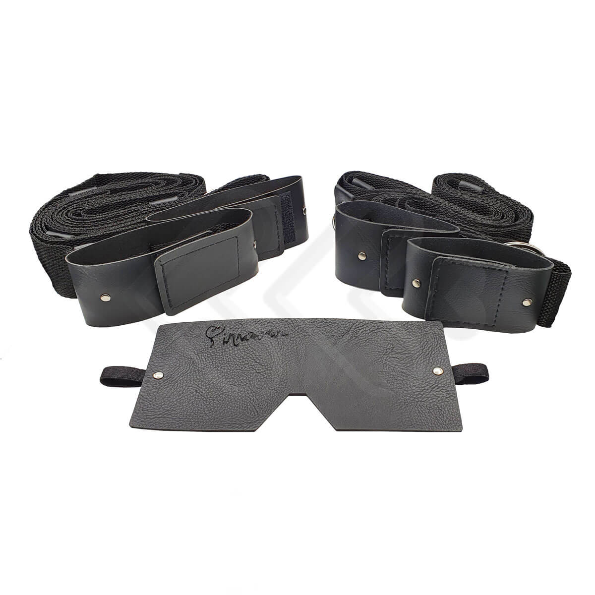 Amarras em Nylon com Algemas, Tornozeleiras e Venda em Couro Sintético - InNamorata Sex Night Cama Graduada | Disponível em 2 Cores - 8