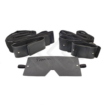 Foto 8 do produto Amarras em Nylon com Algemas, Tornozeleiras e Venda em Couro Sintético - InNamorata Sex Night Cama Graduada | Disponível em 2 Cores