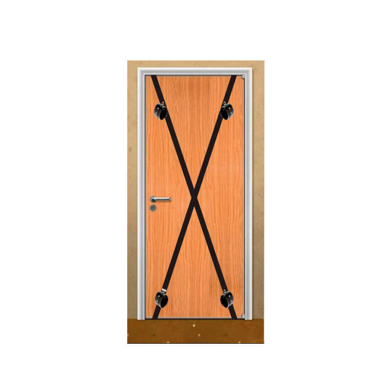 Amarras para Portas com 4 Algemas em Couro Ecológico Ajustável - InNamorata Sex Night - Tamanho Único - 2