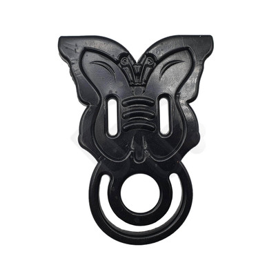 Foto 2 do produto Anel Peniano Duplo em Forma de Borboleta para Pênis e Escroto com Texturas Estimuladoras - Innamorata Sex Night | 5,4 x 4,1 cm | 3,2 x 1,9 cm