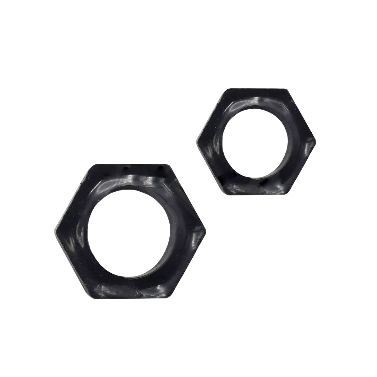 Anel Peniano Duplo em Formato Hexagonal para Pênis e Escroto - InNamorata Sex Night Sextavado - 2