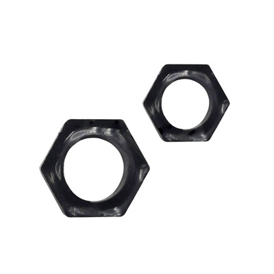 Foto 2 do produto Anel Peniano Duplo em Formato Hexagonal para Pênis e Escroto - InNamorata Sex Night Sextavado