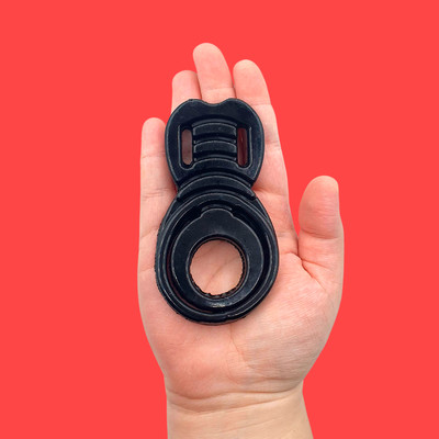 Anel Peniano Duplo para Pênis e Escroto em Silicone com Texturas Estimuladoras | InNamorata Sex Night