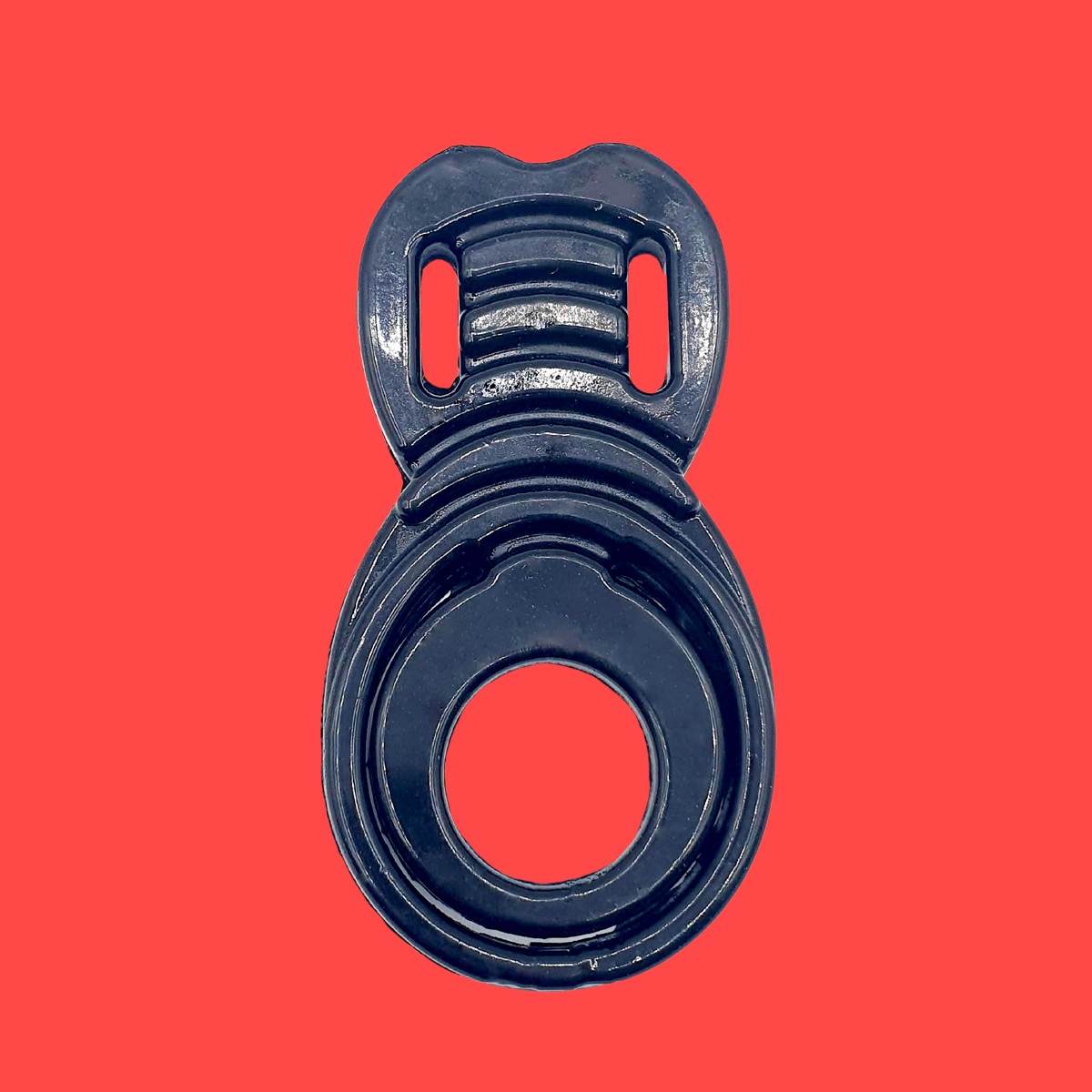 Anel Peniano Duplo para Pênis e Escroto em Silicone com Texturas Estimuladoras | InNamorata Sex Night - 3