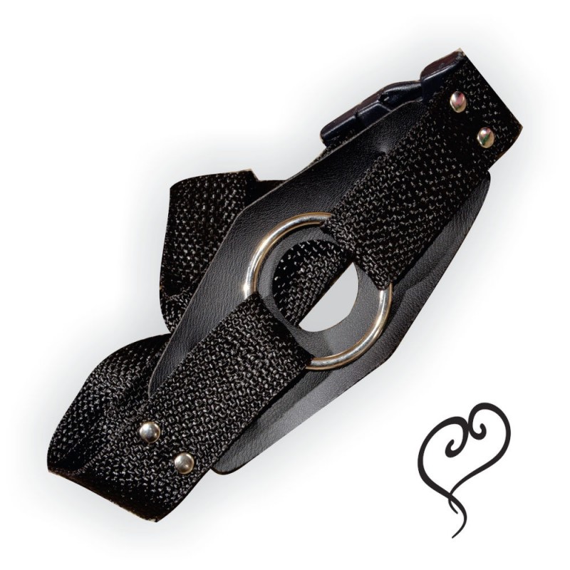 Cinta Peniana Reta em Nylon com Argola em Metal - InNamorata Sex Night - 2