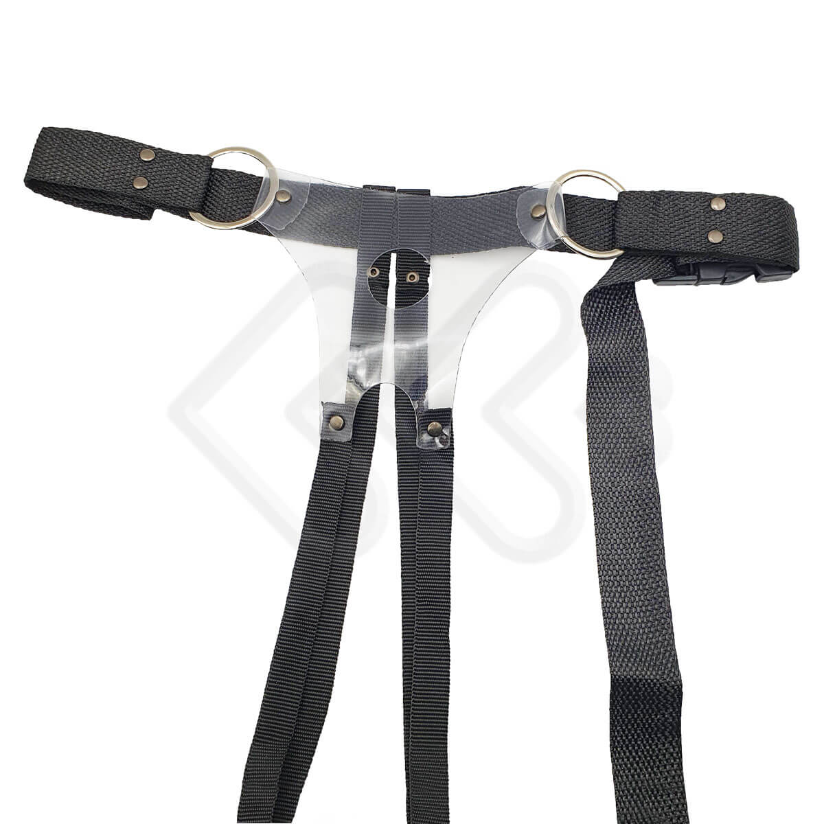 Cinta Peniana Transparente Ajustável com Argolas - InNamorata Sex Night - 3