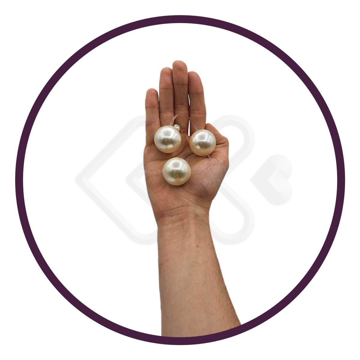 Colar Tailandês com 3 Esferas para Pompoarismo - InNamorata Sex Night - 3