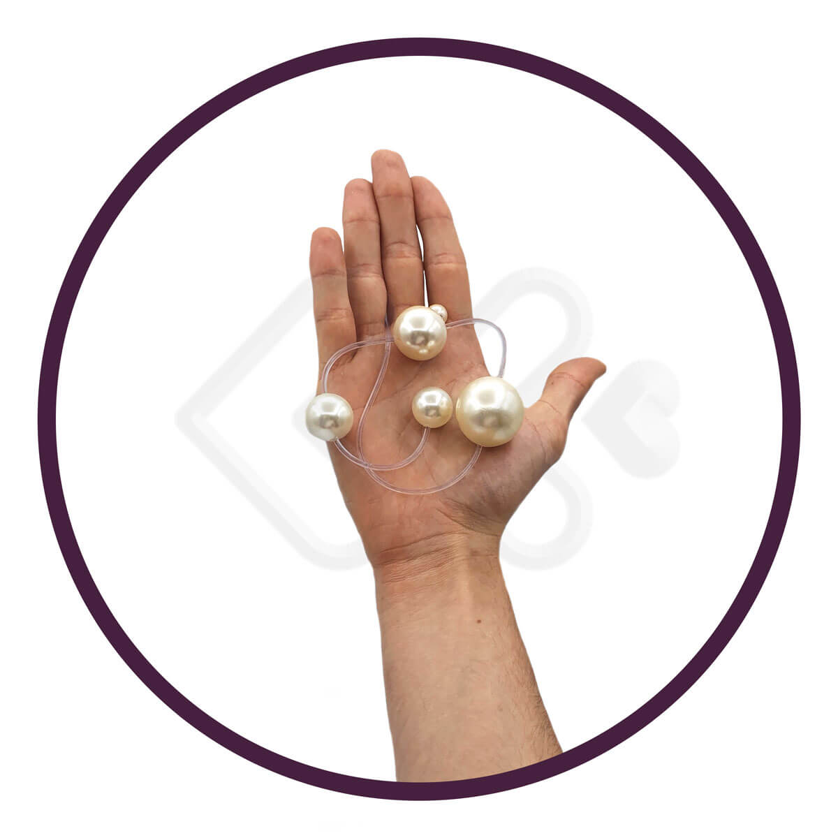 Colar Tailandês com 4 Bolinhas para Pompoarismo - InNamorata Sex Night - 3