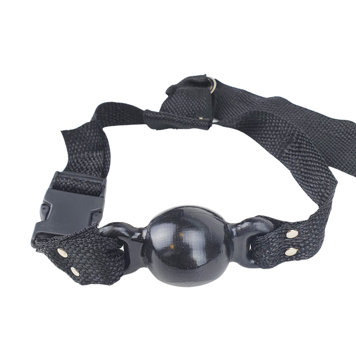 Kit Gag Ball com Algemas Ajustáveis, Mordaça em Nylon e Venda em Couro Ecológico - InNamorata Sex Night | Disponível em 8 Cores - 6