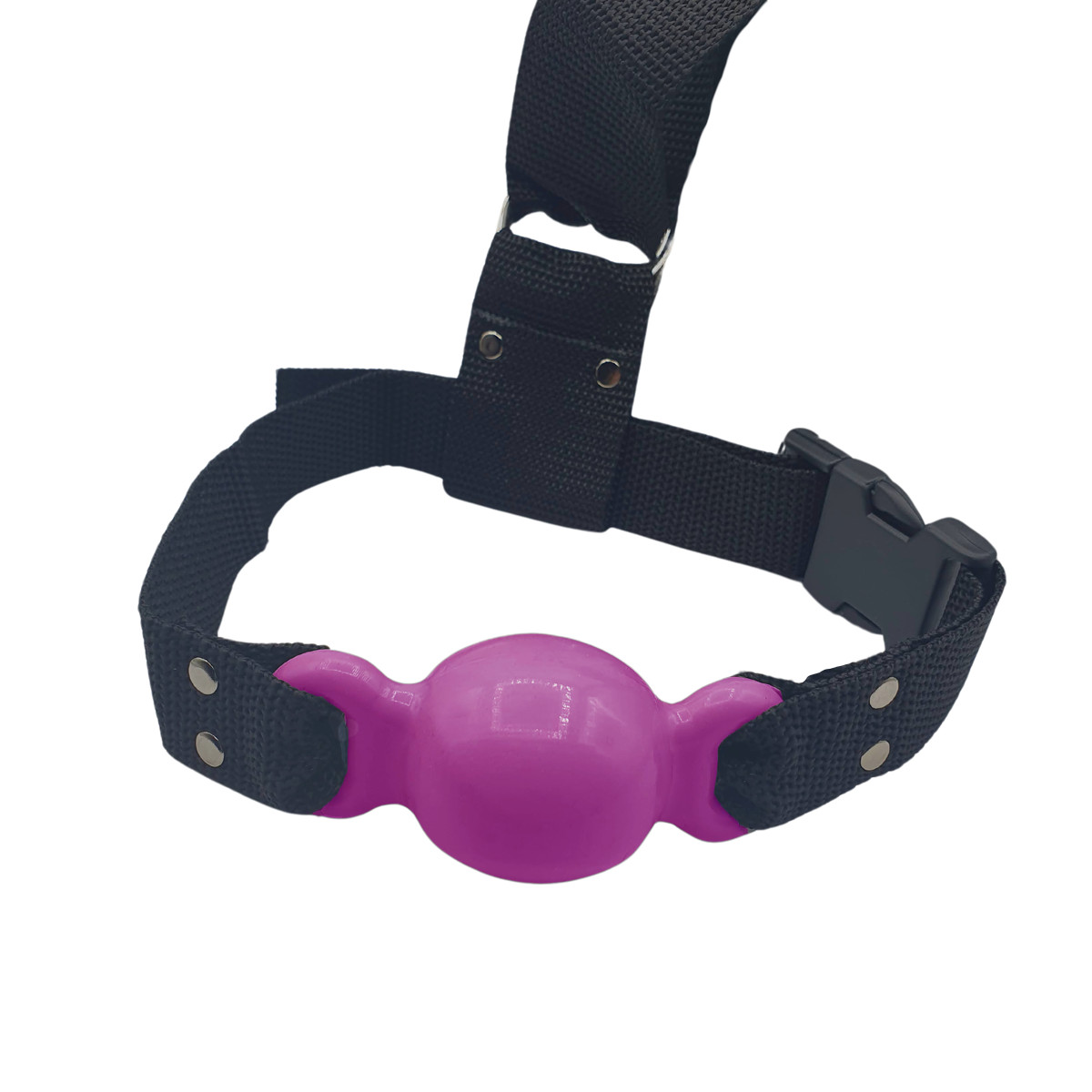 Kit Gag Ball com Algemas Ajustáveis, Mordaça em Nylon e Venda em Couro Ecológico - InNamorata Sex Night | Disponível em 8 Cores - 10