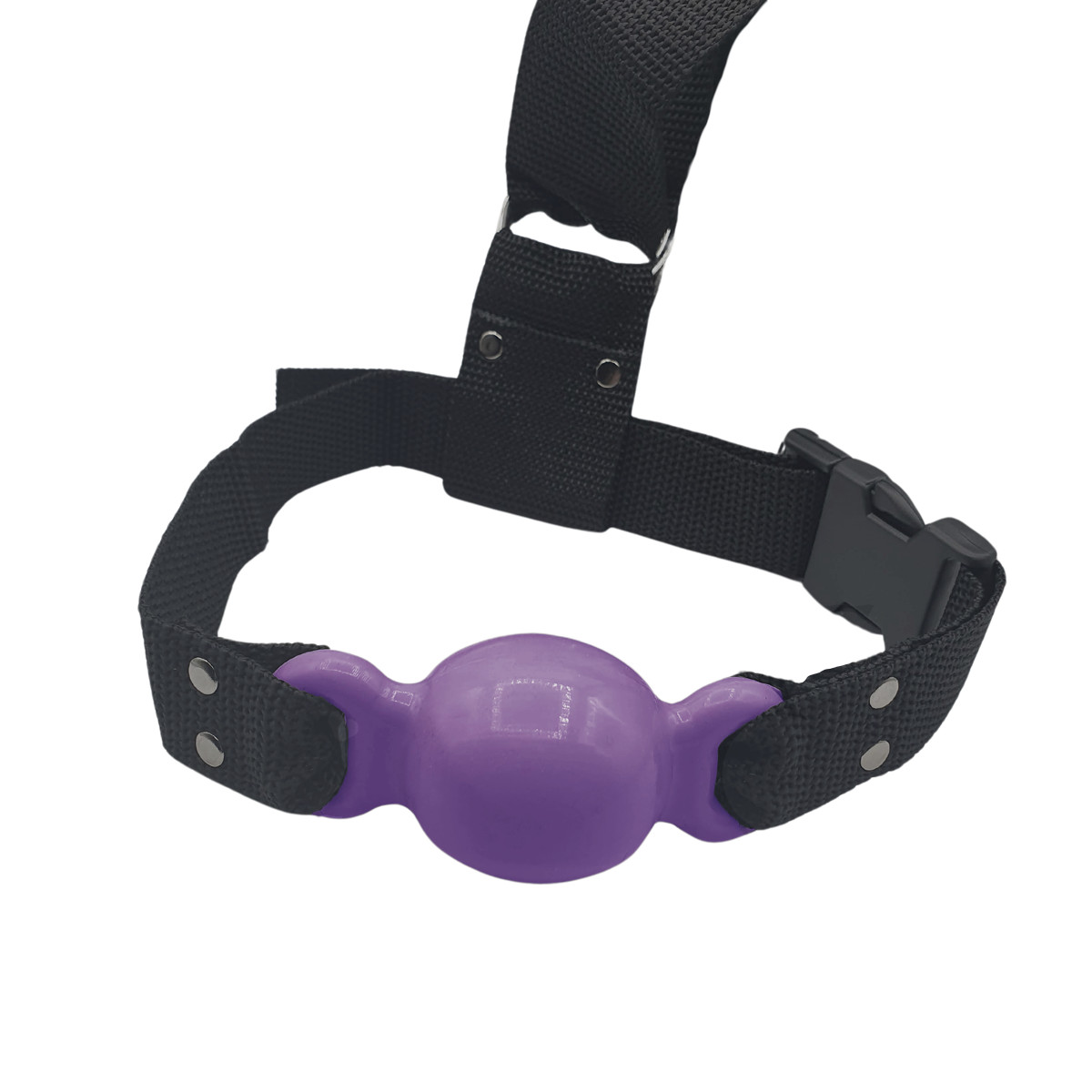 Kit Gag Ball com Algemas Ajustáveis, Mordaça em Nylon e Venda em Couro Ecológico - InNamorata Sex Night | Disponível em 8 Cores - 11