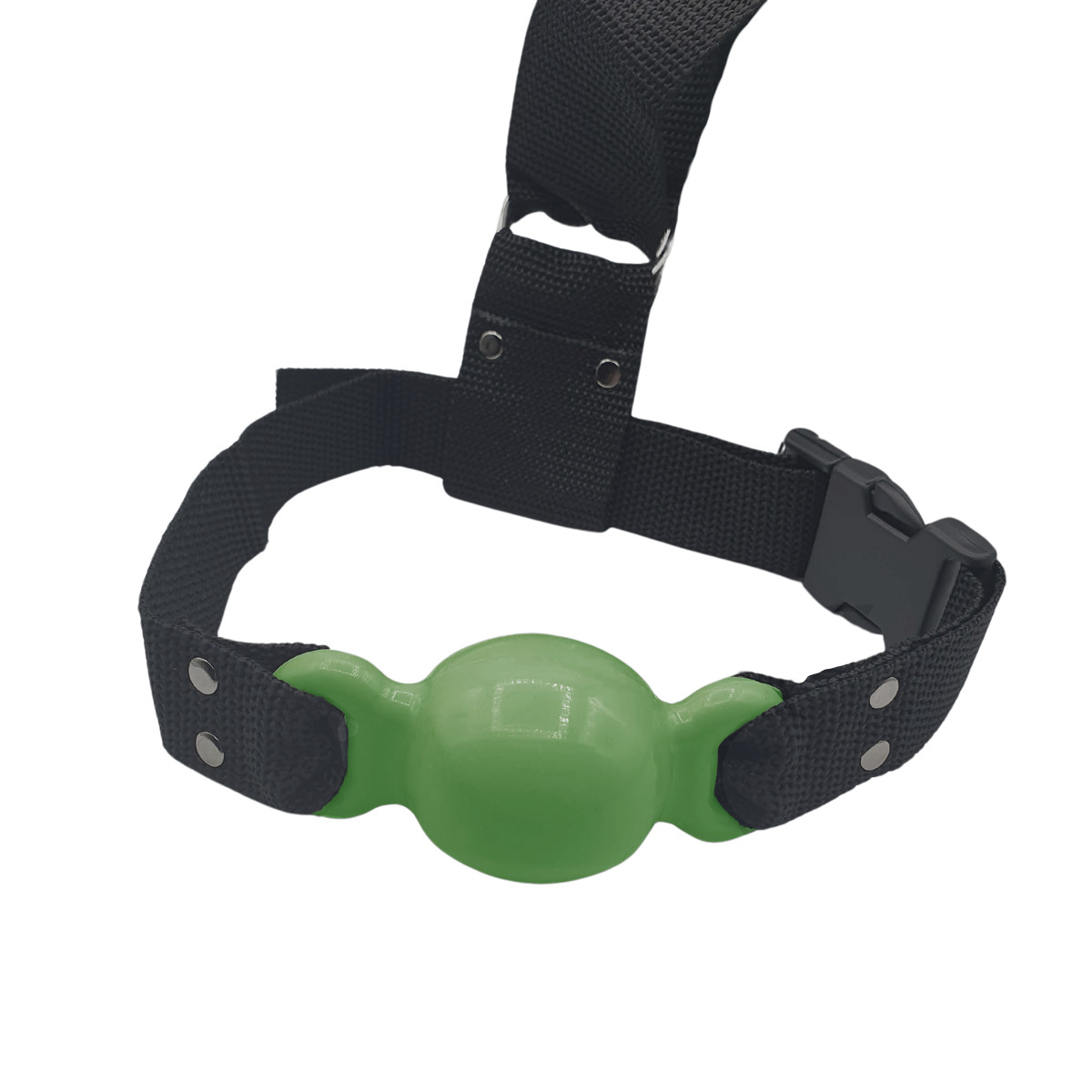 Kit Gag Ball com Algemas Ajustáveis, Mordaça em Nylon e Venda em Couro Ecológico - InNamorata Sex Night | Disponível em 8 Cores - 12