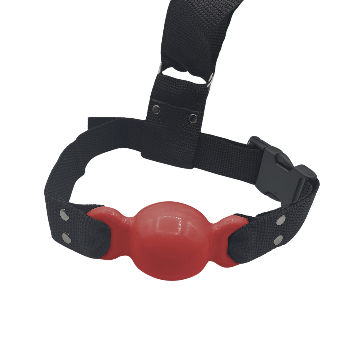 Kit Gag Ball com Algemas Ajustáveis, Mordaça em Nylon e Venda em Couro Ecológico - InNamorata Sex Night | Disponível em 8 Cores - 13