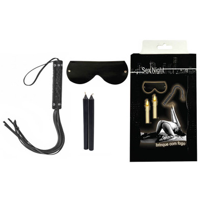 Kit Sadomasoquista Brinque com Fogo 1 - InNamorata Sex Night - 4 Itens