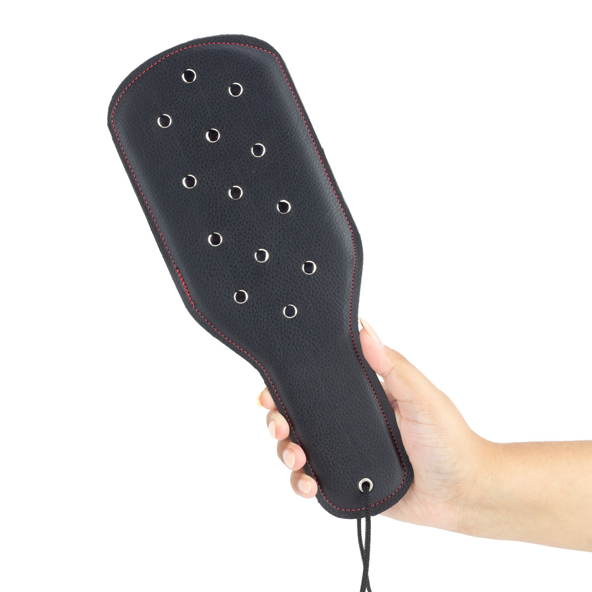 Palmatória em Couro Ecológico com Detalhes em Rebites e Suporte para Pegada - InNamorata Sex Night | 31,5 x 11 cm - 4