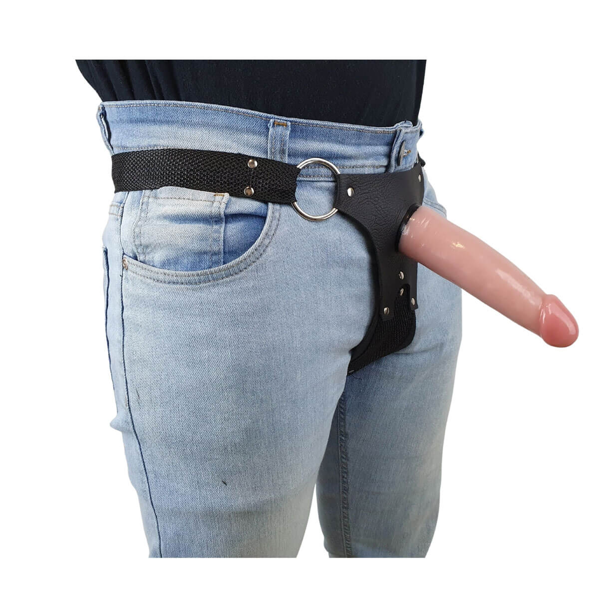 Cinta Peniana Invertida StrapOn Ajustável com 2 Próteses Penianas Realísticas - InNamorata StrapOn Inversão - 4
