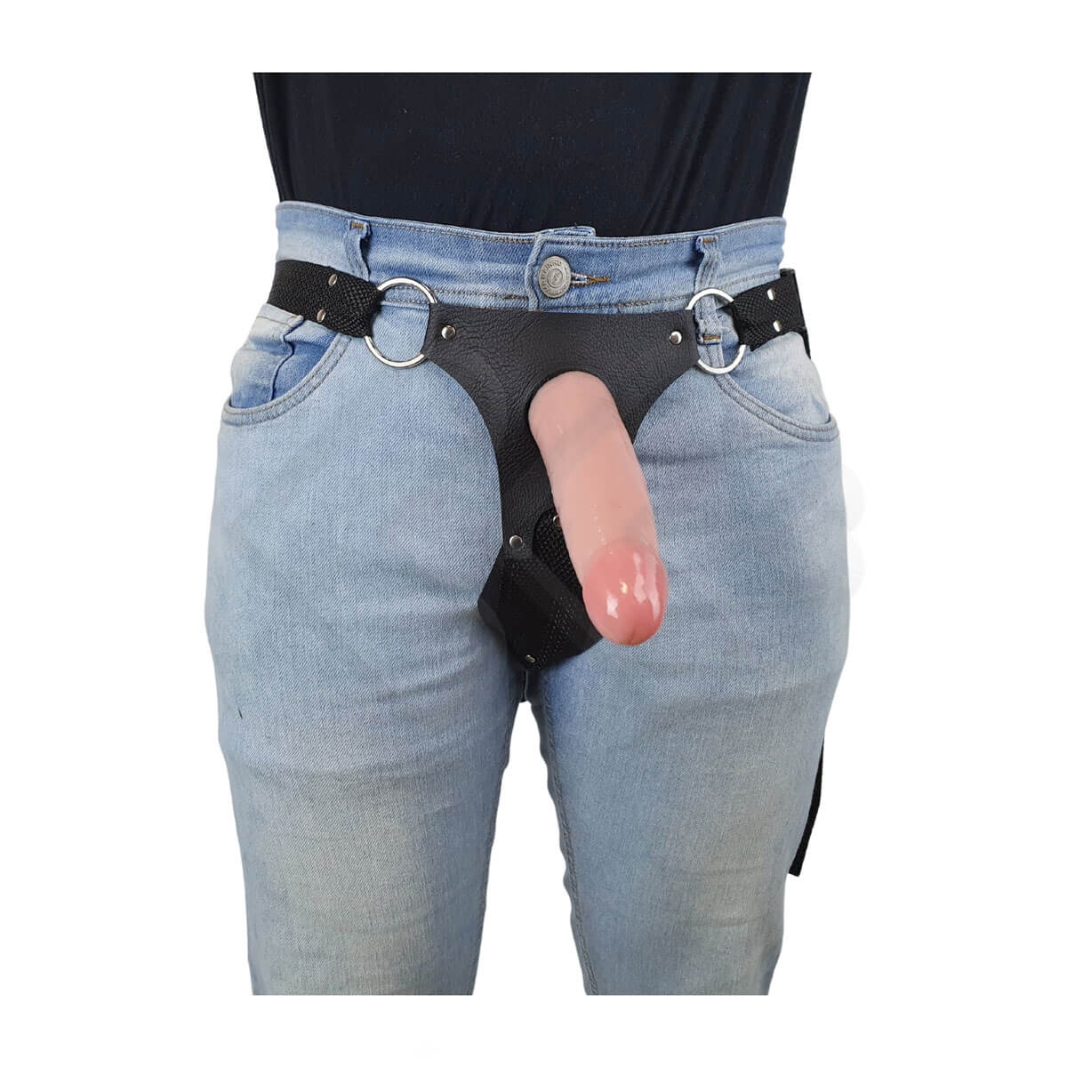 Cinta Peniana Invertida StrapOn Ajustável com 2 Próteses Penianas Realísticas - InNamorata StrapOn Inversão - 3