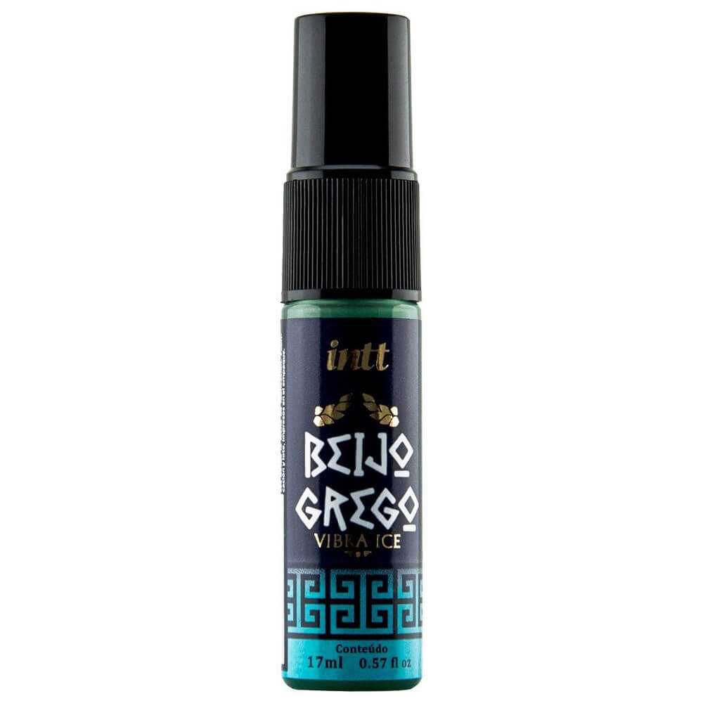 Gel Beijável Lubrificante para Sexo Anal Oral com Efeito Leve de Vibração e Sabor de Menta - Intt Beijo Grego Vibra Ice | 17 ml - 2