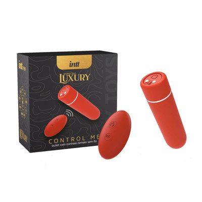 Bullet com Controle Remoto sem Fio e 9 Modos de Vibração - Intt Especial Luxury Control Me | 7 x 1,5 cm