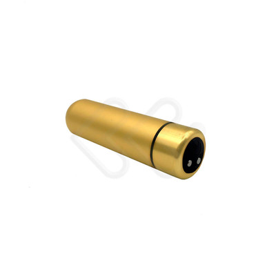 Foto 2 do produto Bullet Recarregável via Magnetismo com 9 Modos de Vibração - Intt Especial Luxury Golden Bullet | 5,5 x 1,8 cm