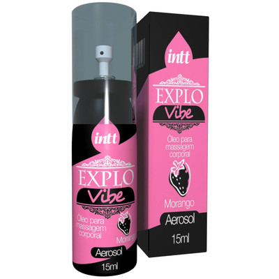 Foto 1 do produto Intt Explo Vibe - Spray Corporal Comestível com Efeito Efervescente - 15 ml | Sabor: Morango