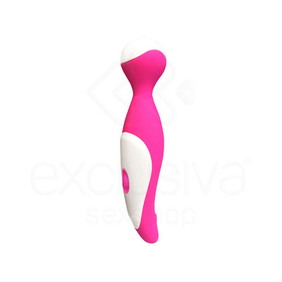 Foto 6 do produto Massageador Corporal e Estimulador de Clitóris em Silicone Atóxico com 7 Modos de Vibração e Carregamento Via USB - Intt Hebe - 18,2 x 3,9 cm | Disponível em 2 Cores