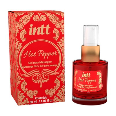 Gel Excitante Unissex que Esquenta à Base de Pimenta - Intt Hot Pepper | 30 gramas
