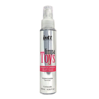 Limpa Toys Spray Higienizante de Brinquedos Eróticos com Ação Bactericida e Fungicida - Intt | 120 ml