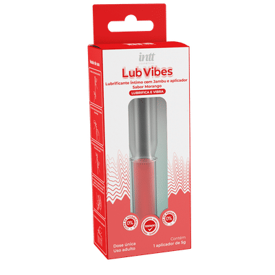 Lubrificante Íntimo com Efeito de Vibração e Aplicador - Intt Wellness Lub Vibes | 5g | Disponível em 2 Sabores